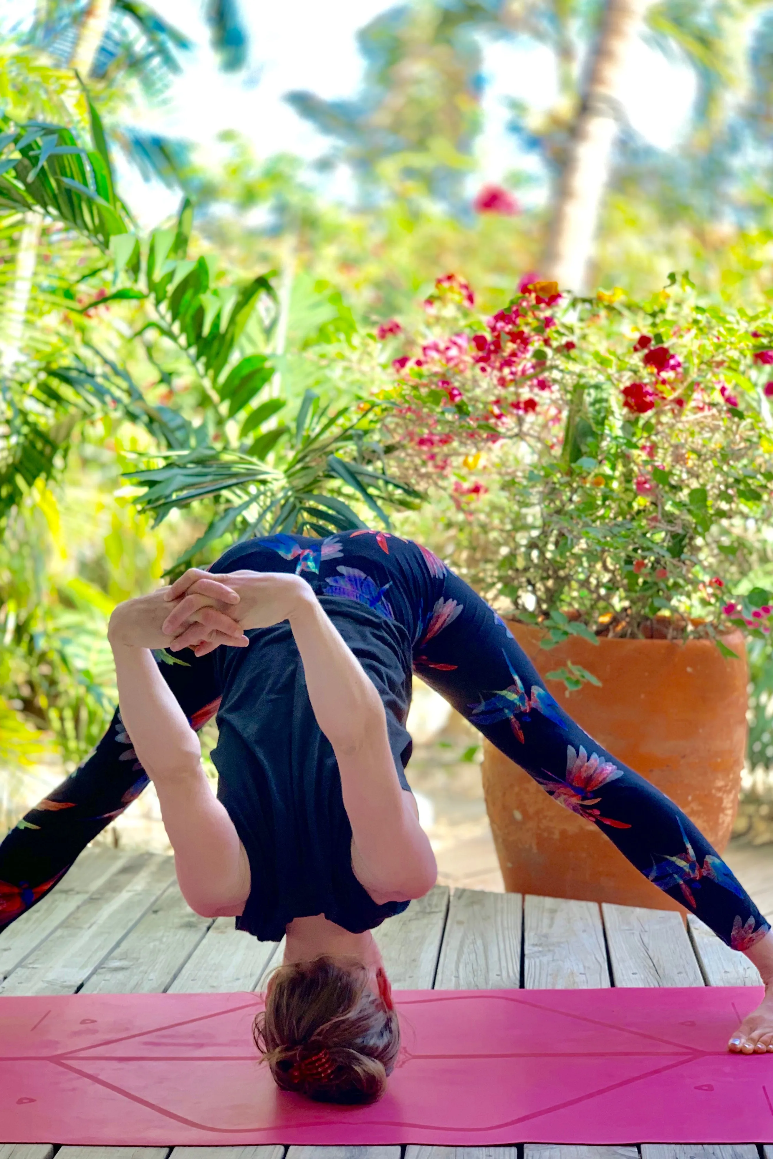 Yoga Waist 5" Dragonfly Print Leggings