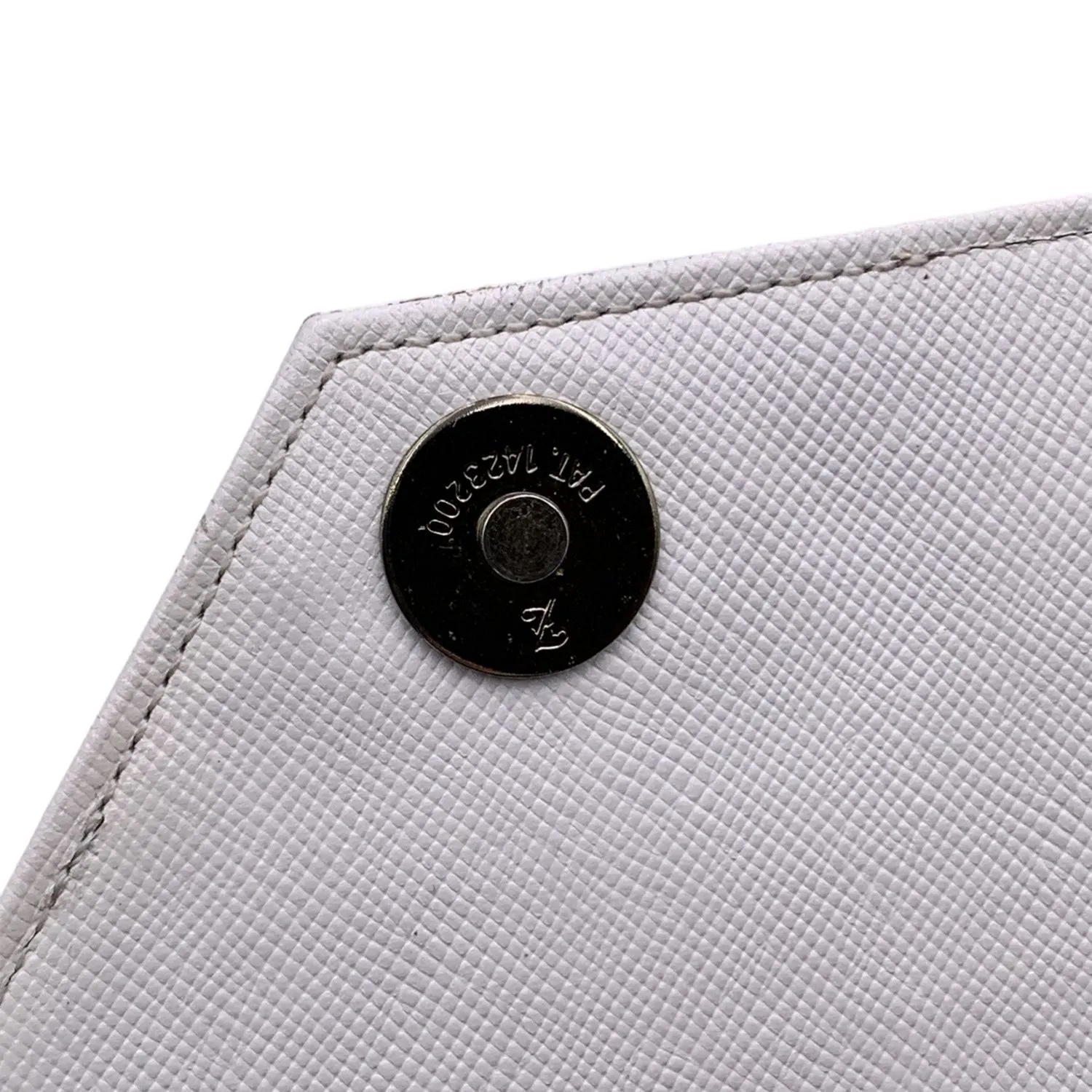 Yves Saint Laurent Vintage White Leather Handbag Clutch Bag