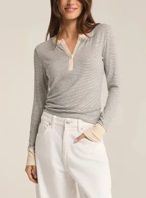Z Supply Scarlett Stripe Rib Henley