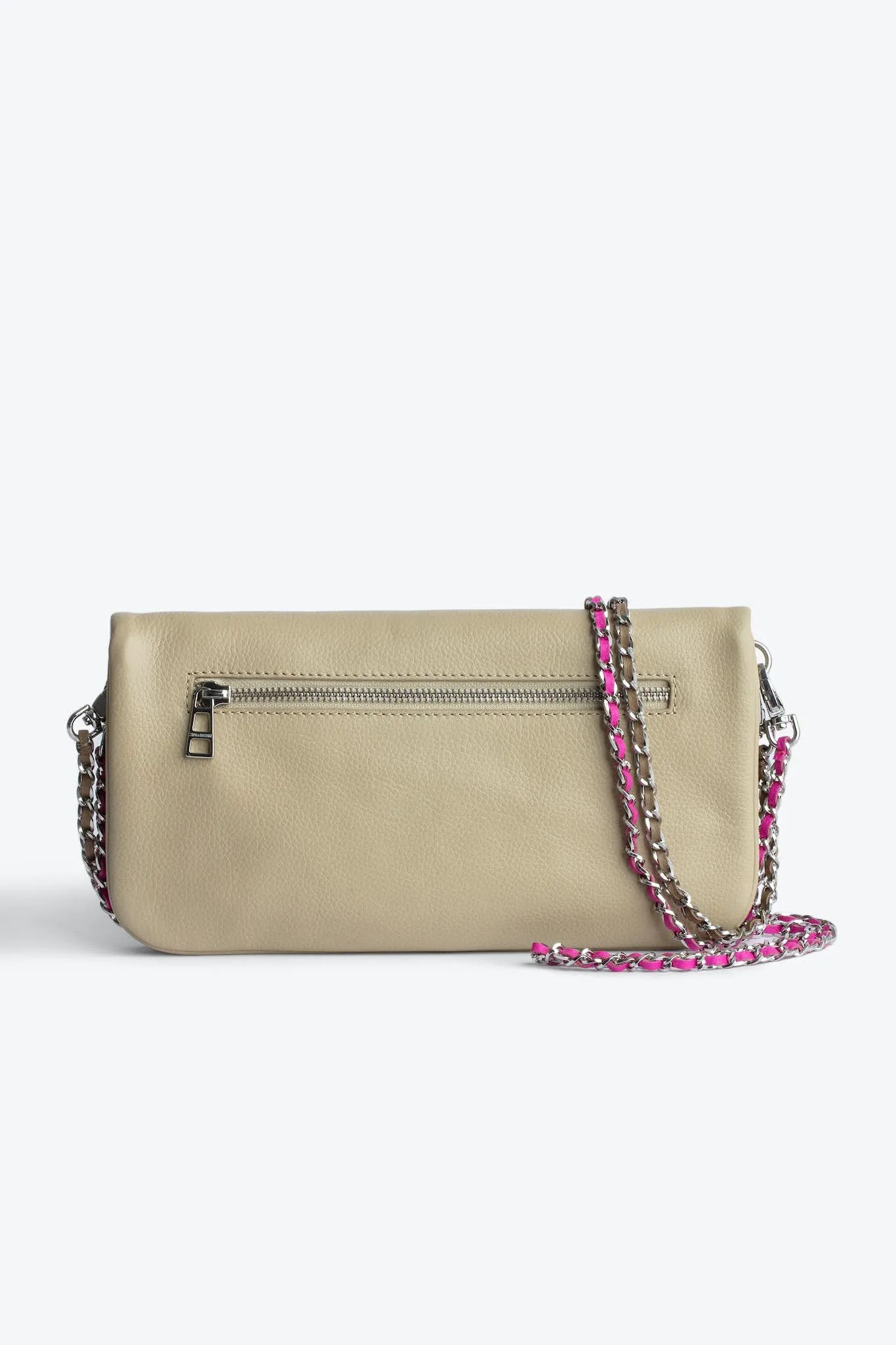 Zadig & Voltaire Rock Grained Leather Clutch Bag - Relax