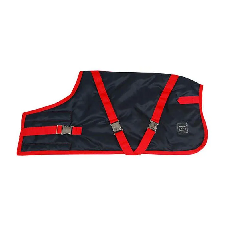 ZeeZ Supreme Dog Coat - Navy Stone/Red