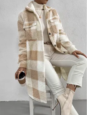 Ziarre Anitra - Plush Plaid Coat by The Nevermore