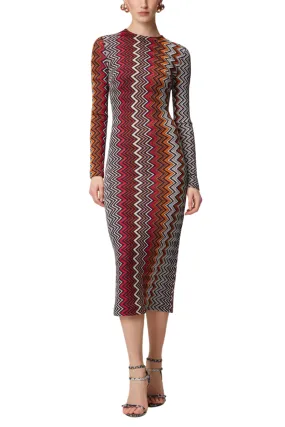 Zigzag Midi Dress