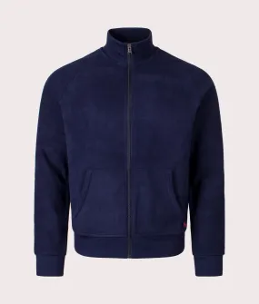 Zip Through Mockneck Loungewear Fleece Sweatshirt