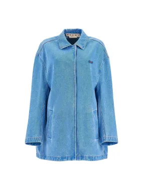 Zip-Up Organic Denim Jacket