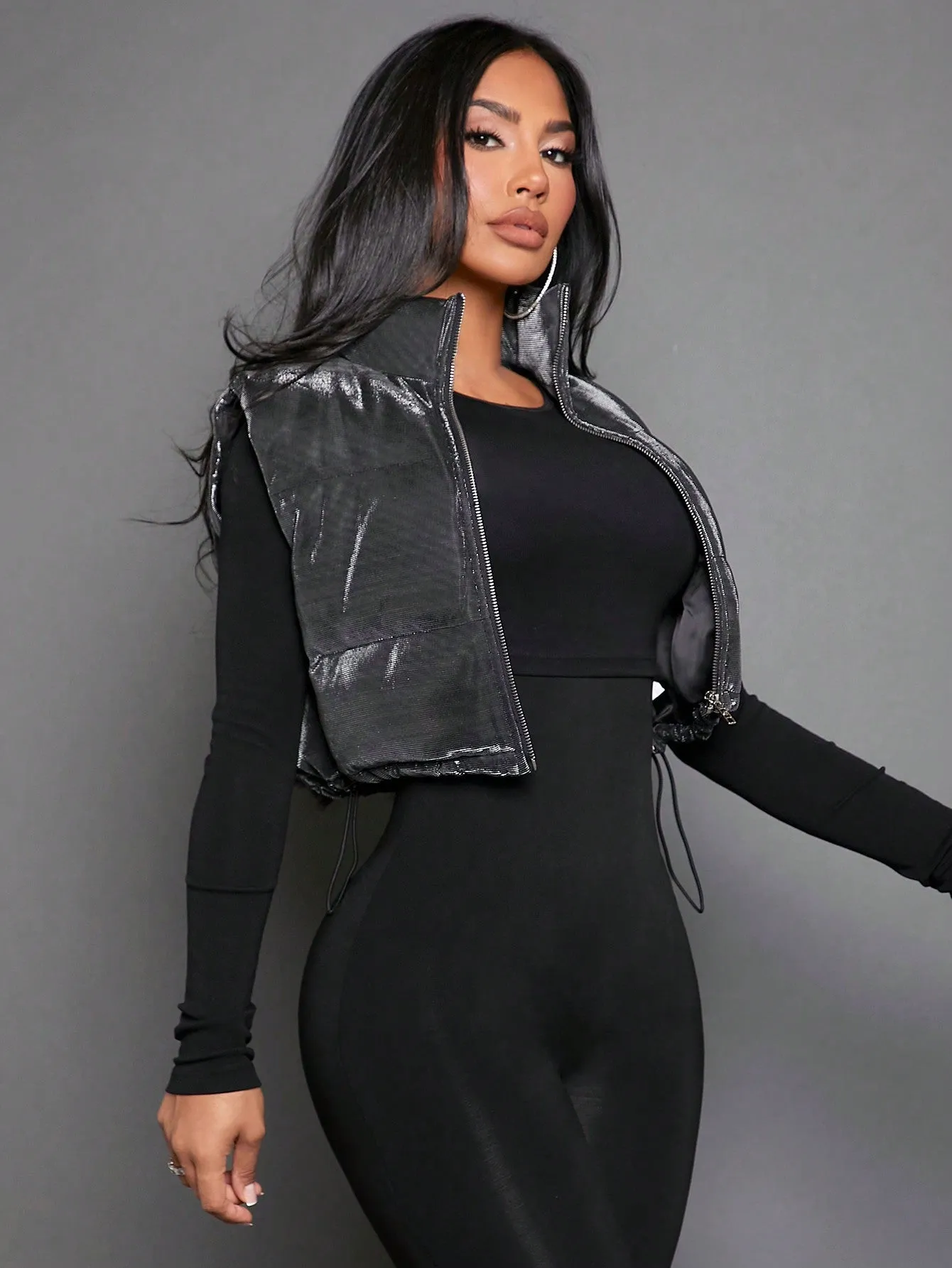 Zip Up Vest Puffer Coat FW23