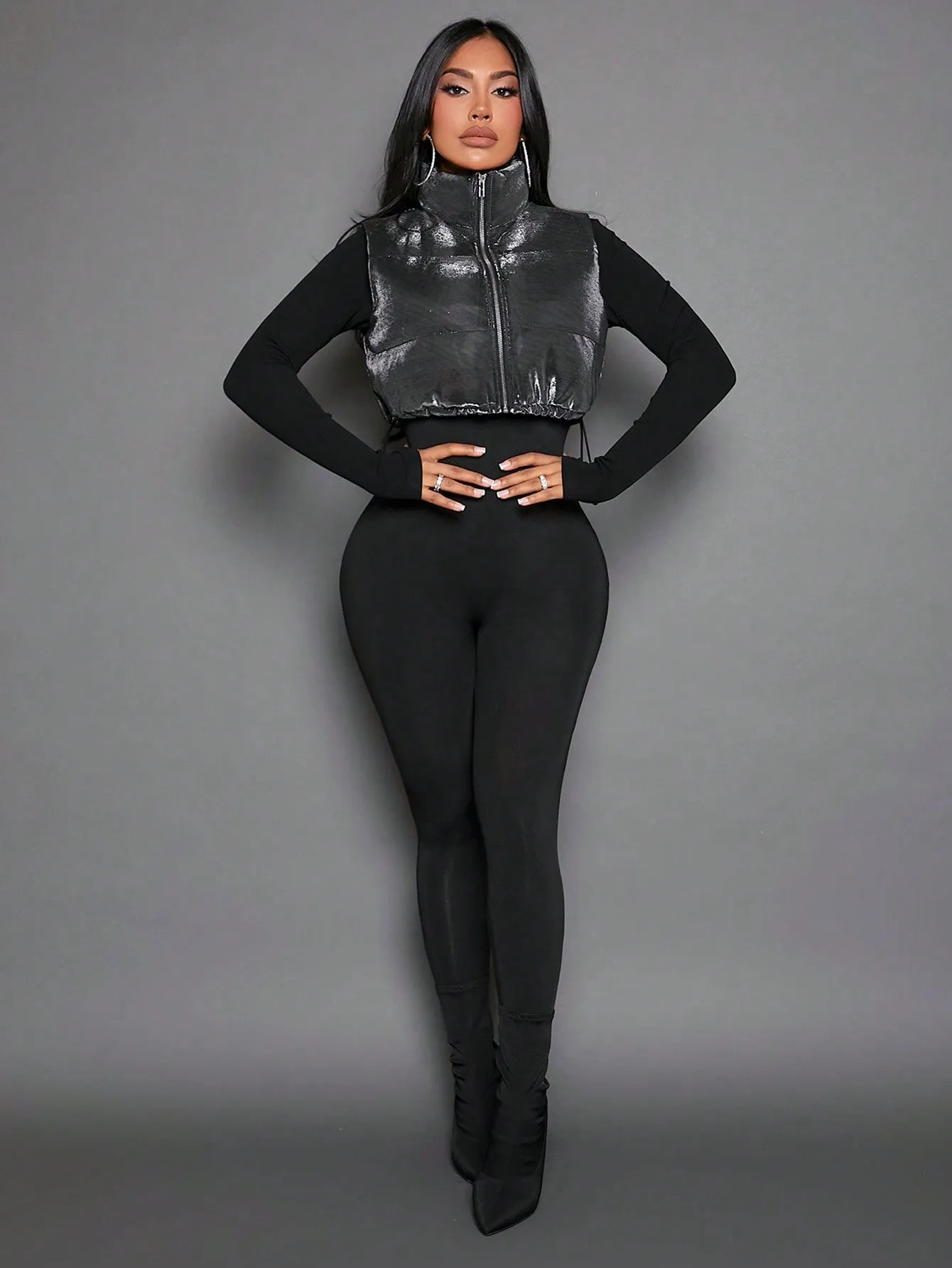 Zip Up Vest Puffer Coat FW23